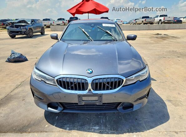 3MW5R1J04M8C08939 2021 BMW 3 SERIES Gray Front view