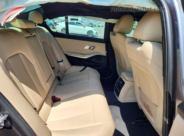 3MW5R1J04M8C08939 2021 BMW 3 SERIES Gray Rear seats view