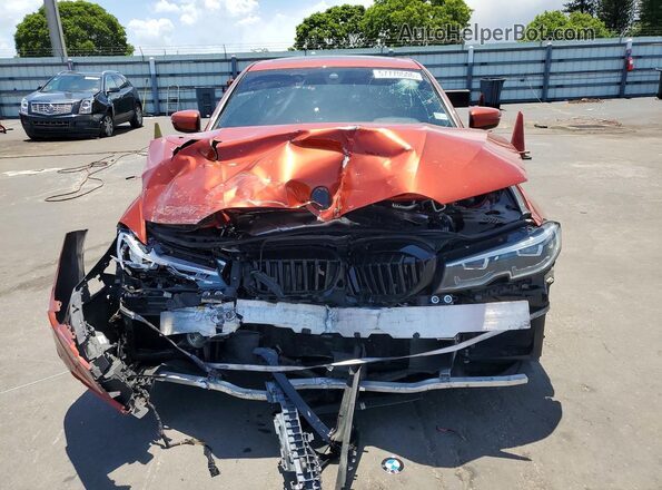 3MW5R1J05L8B27379 2020 BMW 3 SERIES Оранжевый Вид спереди