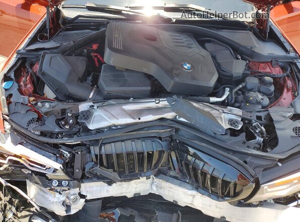 3MW5R1J05L8B27379 2020 BMW 3 SERIES Оранжевый Вид задней части салона