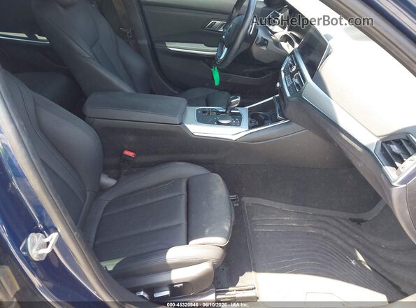 3MW5R1J06M8B90377 2021 BMW 7 SERIES Blue წინა სალონის ხედი