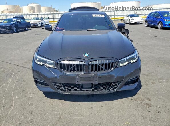 3MW5R1J07L8B19980 2020 BMW 3 SERIES Black Front view