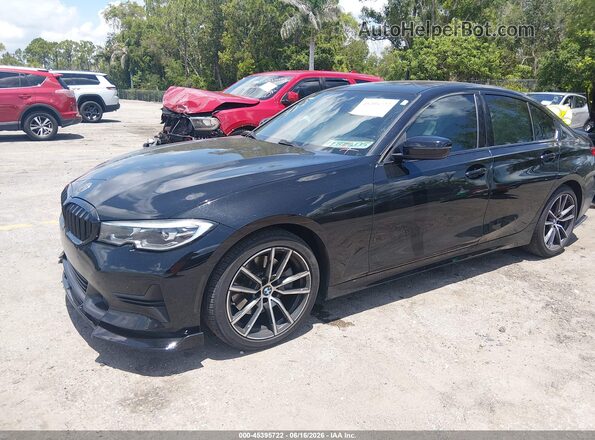 3MW5R1J09L8B21682 2020 BMW 3 SERIES Black Przód lewy