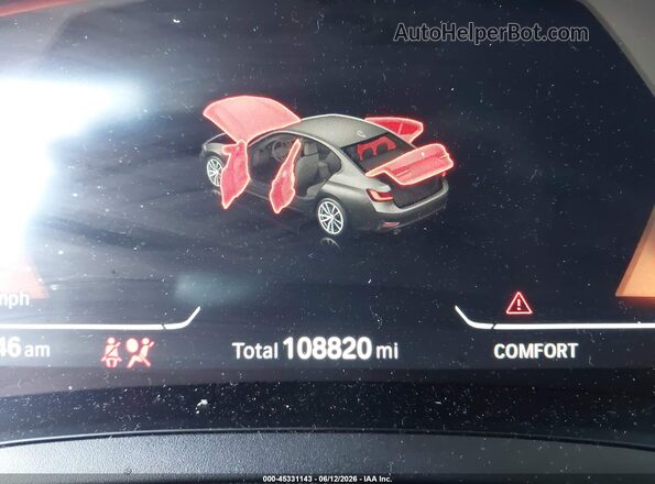 3MW5R7J00M8C02638 2021 BMW 3 SERIES Orange Widok tylnych siedzeń
