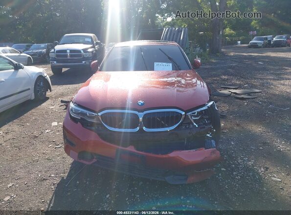 3MW5R7J00M8C02638 2021 BMW 3 SERIES Orange Widok zestawu wskaźników