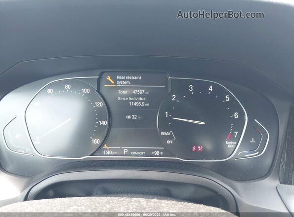3MW5R7J01M8B81878 2021 BMW 3 SERIES Gray Հետևի նստատեղերի տեսք