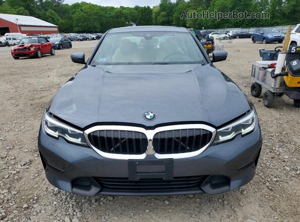 3MW5R7J03L8B11121 2020 BMW 3 SERIES Black Front view