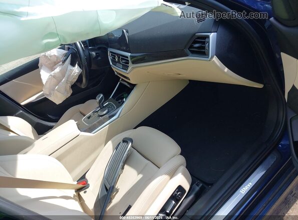 3MW5R7J03L8B33443 2020 BMW 3 SERIES Blue Vista interior delantera