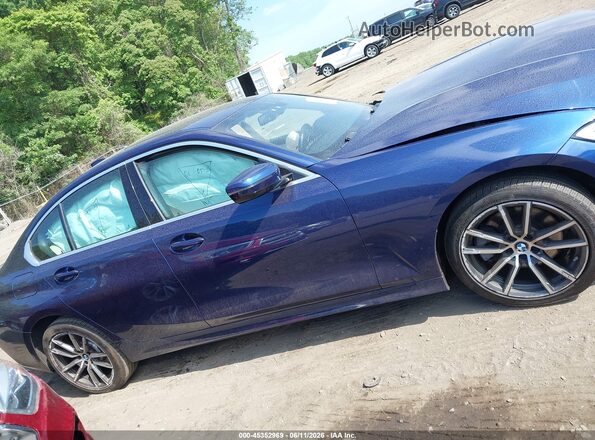3MW5R7J03L8B33443 2020 BMW 3 SERIES Blue Vista del cuadro de instrumentos