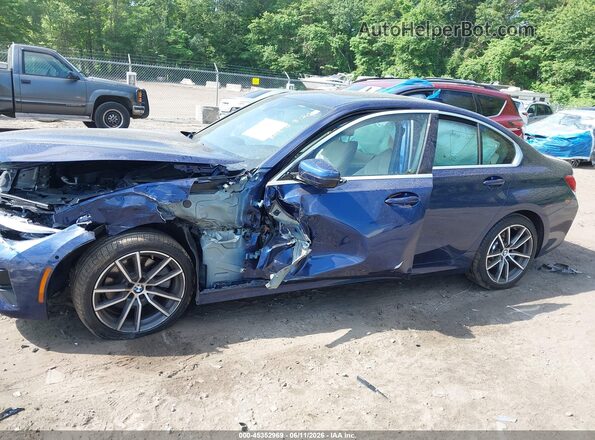 3MW5R7J03L8B33443 2020 BMW 3 SERIES Blue Vista interior trasera