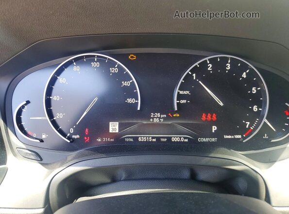 3MW5R7J03L8B34267 2020 BMW OTHER Белый Вид щитка приборов