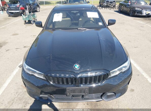 3MW5R7J03M8B88461 2021 BMW 3 SERIES Black Вид задньої частини салону