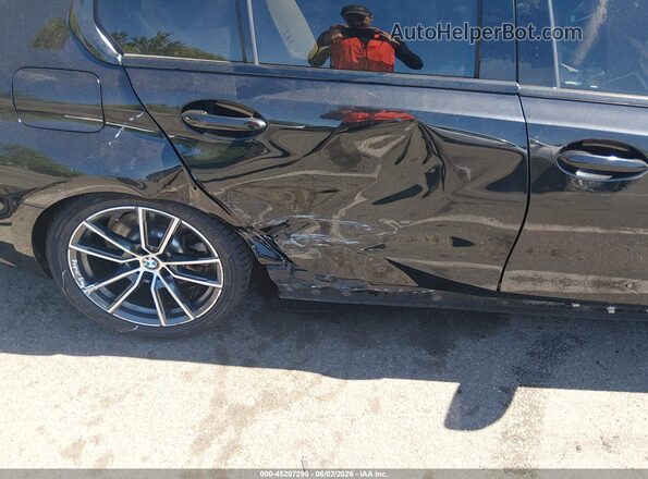 3MW5R7J03M8B88461 2021 BMW 3 SERIES Black Вид спереду
