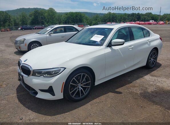 3MW5R7J04L8B09362 2020 BMW 3 SERIES White Vista tres cuartos delantera izquierda
