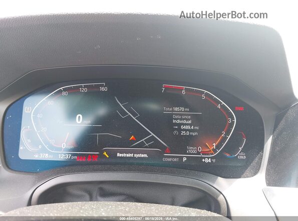 3MW5R7J04L8B09362 2020 BMW 3 SERIES White Vista de los asientos traseros
