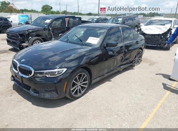 3MW5R7J04N8C26409 2022 BMW 3 SERIES Черный Передняя левая четверть
