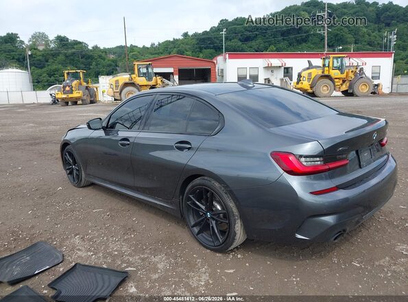 3MW5R7J05M8B72262 2021 BMW 3 SERIES Gray Հետևի ձախ