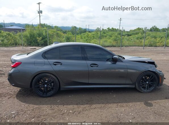 3MW5R7J05M8B72262 2021 BMW 3 SERIES Gray Սալոնի հետևի տեսք