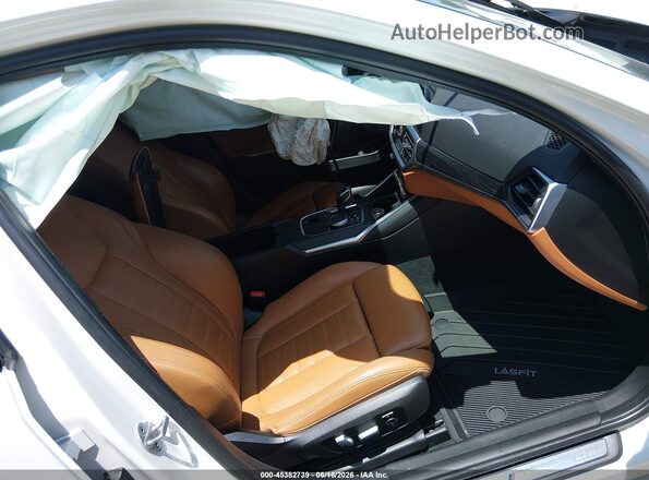 3MW5R7J06M8B79303 2021 BMW 3 SERIES White წინა სალონის ხედი