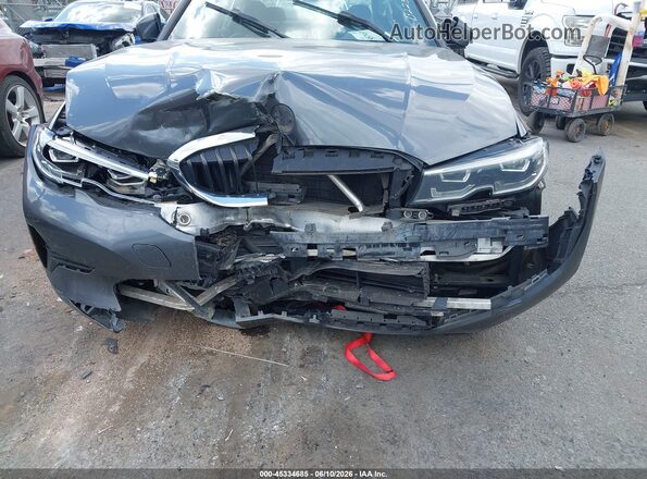 3MW5R7J09L8B22303 2020 BMW 3 SERIES Gray Դիմացի տեսք