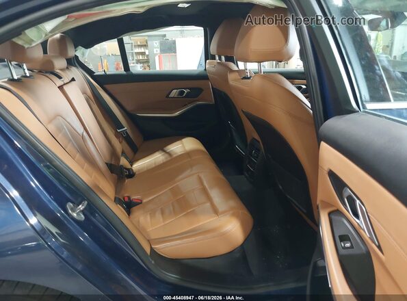 3MW5R7J09M8C03674 2021 BMW 3 SERIES Blue VIN sticker view