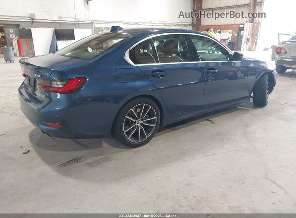 3MW5R7J09M8C03674 2021 BMW 3 SERIES Blue Rear right