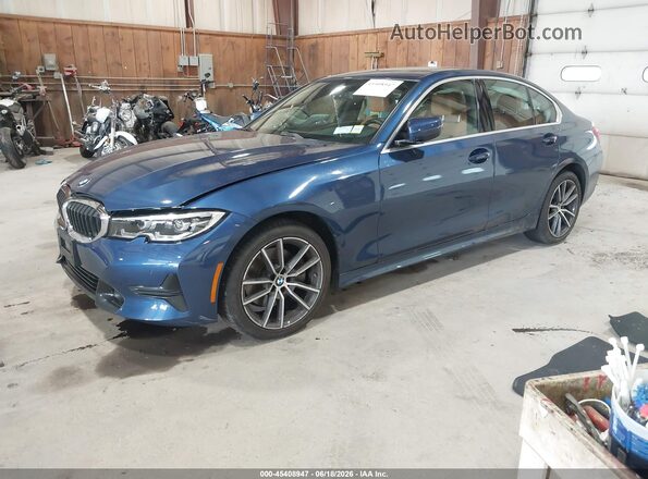 3MW5R7J09M8C03674 2021 BMW 3 SERIES Blue Front left