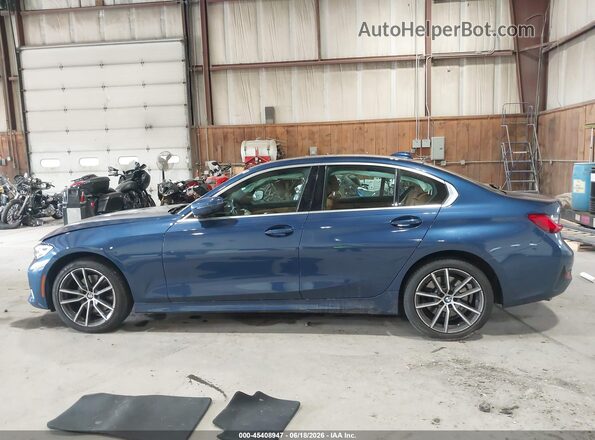 3MW5R7J09M8C03674 2021 BMW 3 SERIES Blue 360 interior view