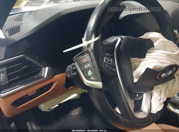 3MW5R7J09M8C03674 2021 BMW 3 SERIES Blue Dashboard view