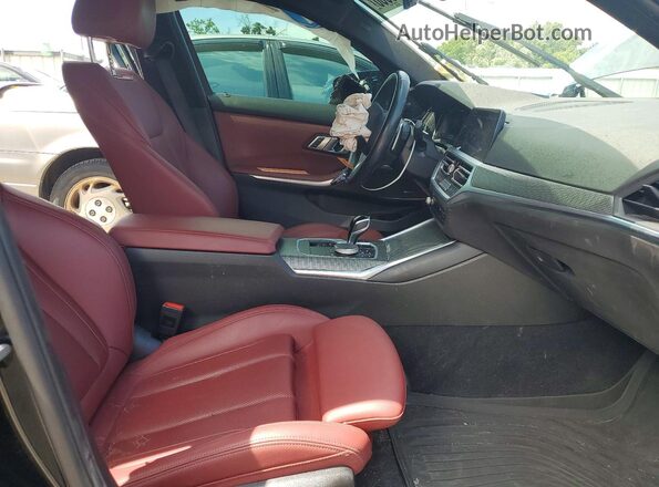 3MW5U7J04N8C31222 2022 BMW M3 Black Vista interior delantera