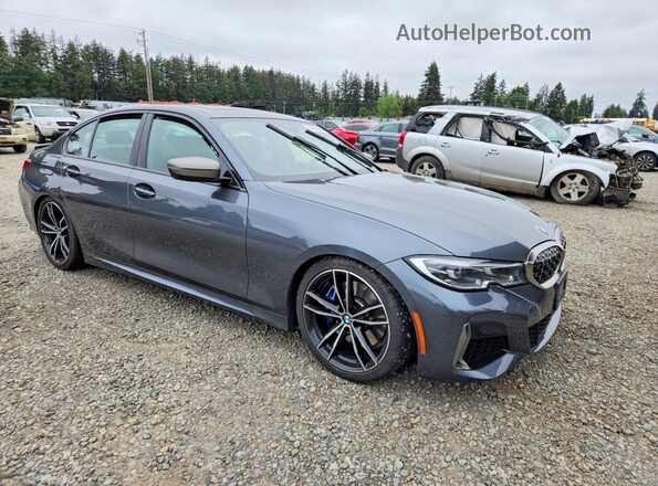 3MW5U7J05M8B63463 2021 BMW M3 Серый Передняя правая четверть