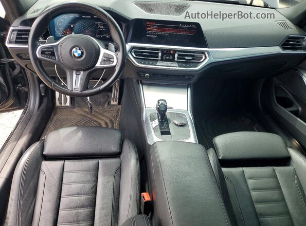 3MW5U9J00M8C08899 2021 BMW M3 Black Dashboard view