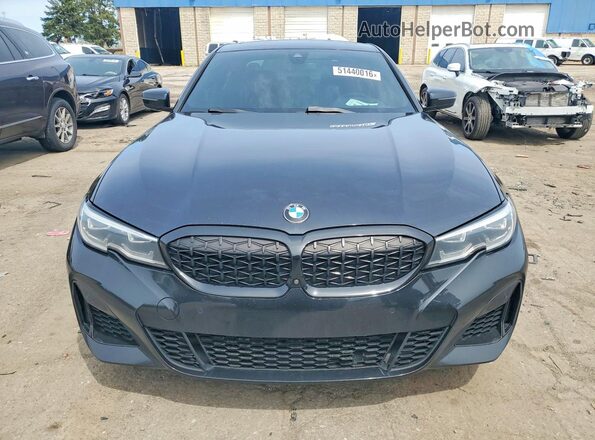 3MW5U9J00M8C08899 2021 BMW M3 Black Front view