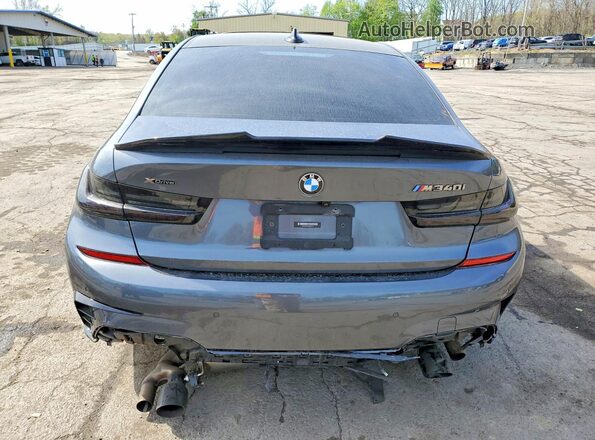 3MW5U9J07N8C29797 2022 BMW M3 Gray Հետևի տեսք