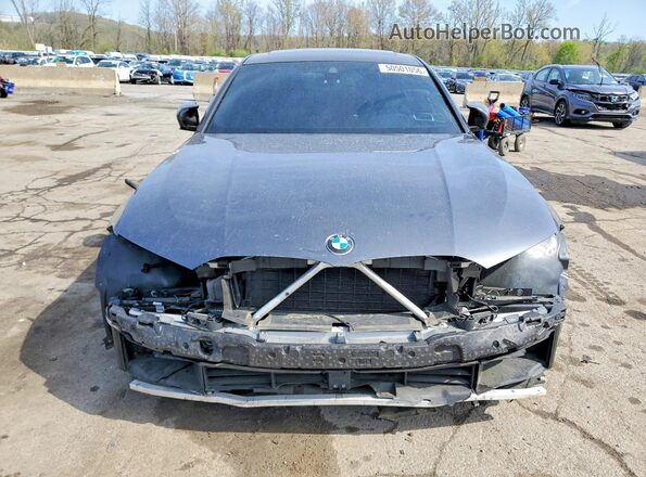 3MW5U9J07N8C29797 2022 BMW M3 Gray Դիմացի տեսք