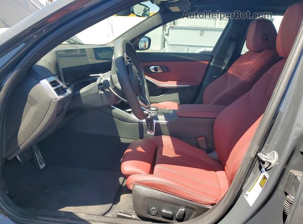 3MW69CW02S8F31618 2025 BMW 3 SERIES Gray Widok wnętrza z przodu