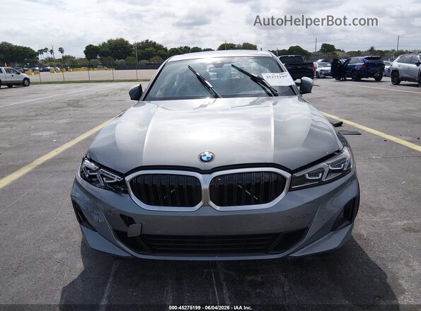 3MW69CW06S8F34165 2025 BMW 3 SERIES Gray წინა პანელის ხედი