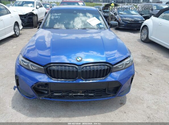 3MW69CW07S8F19660 2025 BMW 3 SERIES Blue Սարքավորումների վահանակի տեսք