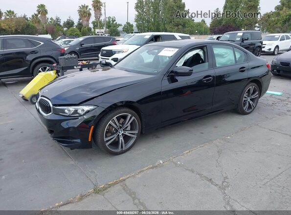 3MW69FF01P8D63494 2023 BMW 3 SERIES Черный Передняя левая четверть