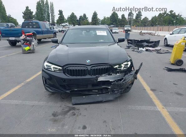 3MW69FF05P8D76247 2023 BMW 3 SERIES Black Widok wnętrza z tyłu