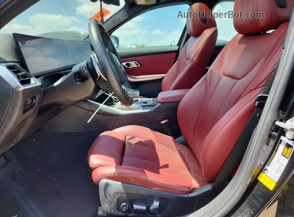 3MW69FF0XP8C86740 2023 BMW 3 SERIES Black Widok wnętrza z przodu
