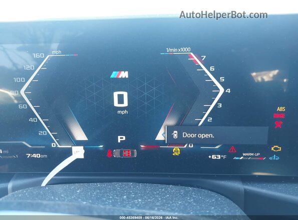 3MW69FT00T8F98483 2026 BMW M3 Black Հետևի նստատեղերի տեսք
