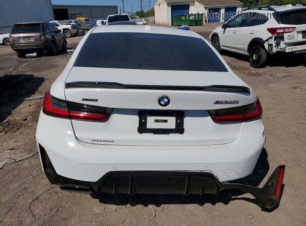 3MW69FT05S8F49584 2025 BMW M3 White Вид ззаду