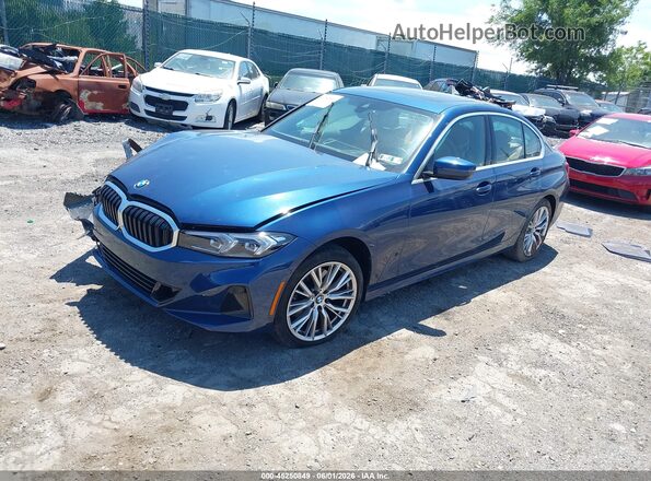 3MW89FF00P8D39471 2023 BMW 3 SERIES Blue Передня ліва чверть