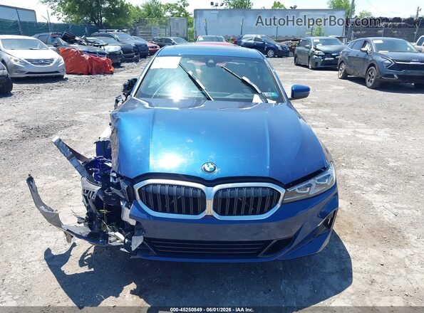 3MW89FF00P8D39471 2023 BMW 3 SERIES Blue Вид щитка приладів