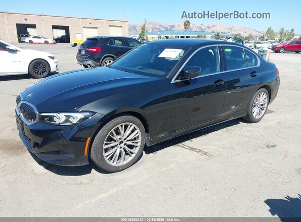 3MW89FF00R8E67020 2024 BMW 3 SERIES Black წინა მარცხენა ხედი სამი მეოთხედიდან