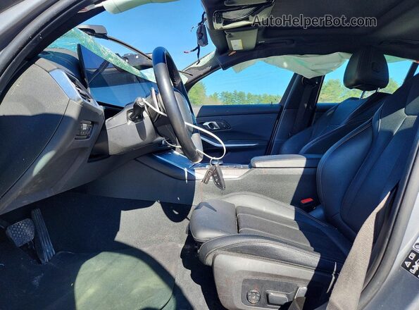 3MW89FF01R8E39338 2024 BMW 3 SERIES Gray Вид салону спереду