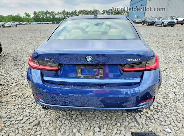 3MW89FF02P8D09310 2023 BMW 3 SERIES Blue Vista trasera