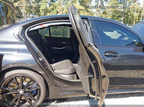 3MW89FF03R8E43956 2024 BMW 3 SERIES Black Vista de la etiqueta del VIN