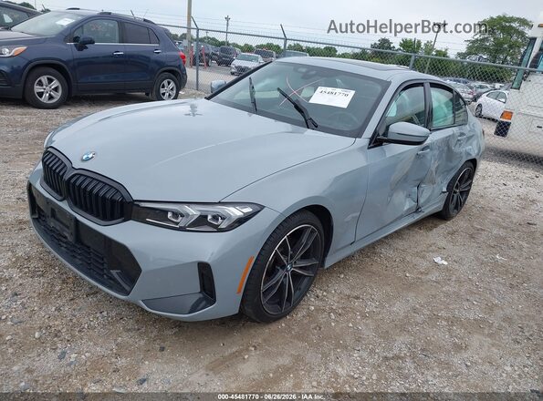 3MW89FF04P8D52787 2023 BMW 3 SERIES Silver Przód lewy